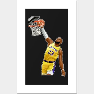 LeBron James #24 Dunk Power Posters and Art